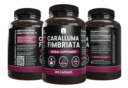 PURE ORIGINAL INGREDIENTS Caralluma Fimbriata (365 Capsules) No Magnesium Or Rice PURE ORIGINAL INGREDIENTSBuy Supplements Australia