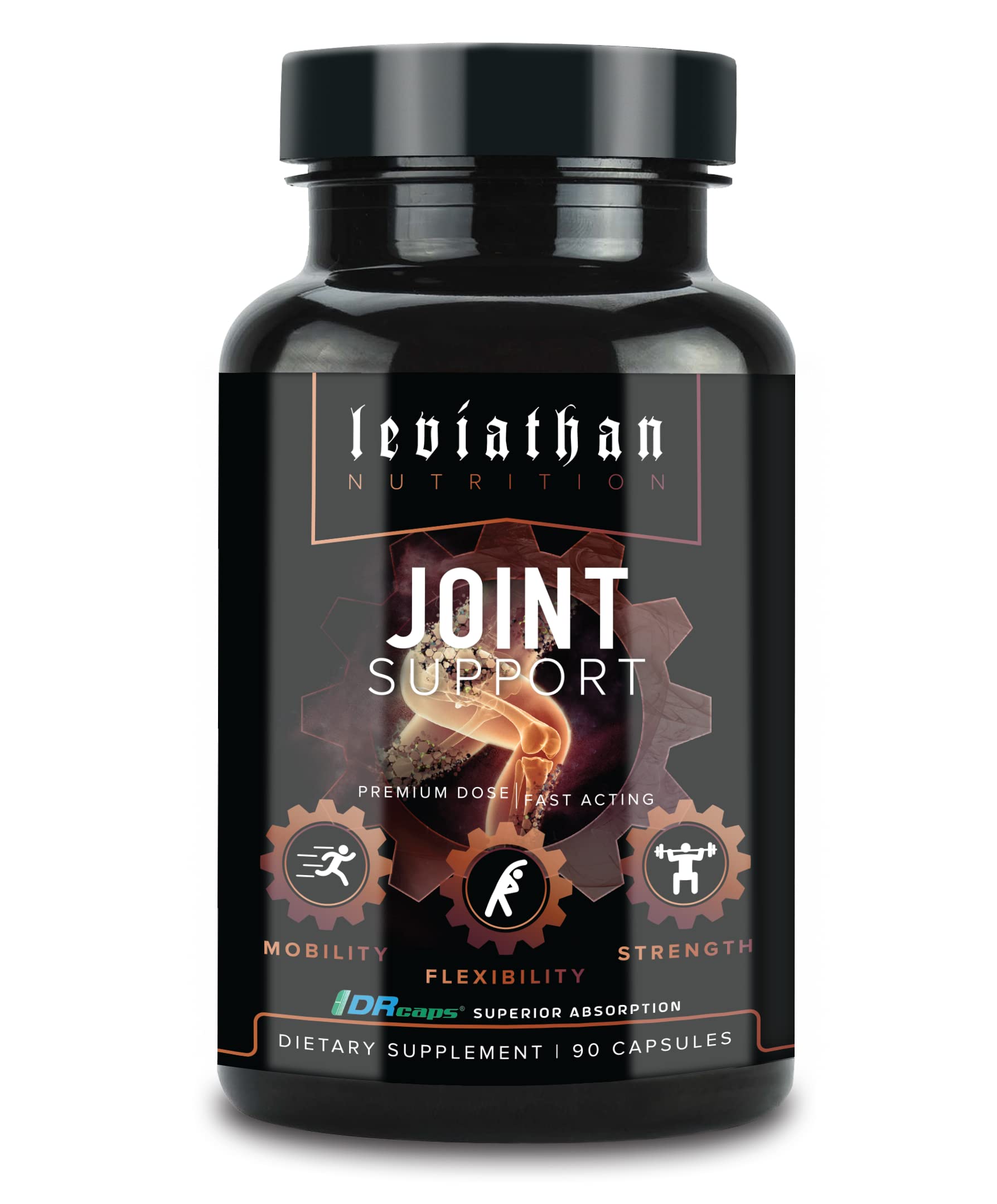 Leviathan Nutrition Joint Support | Helps Repair & Restore Joints for Comfort Mobility, Flexibility, Strength & Joint Health with Boswellia for Hands Back Knee and Joints for Men & Women - 90 Capsules Leviathan NutritionBuy Supplements Australia
