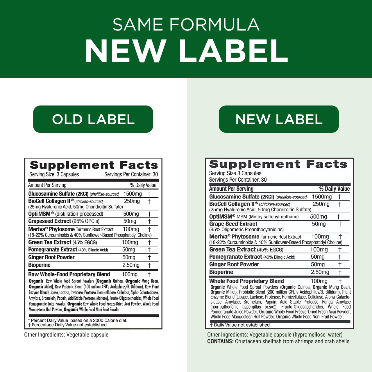 EMERALD LABS Joint Health - Biocell II Collagen, OptiMSM, Glucosamine, Meriva Turmeric Curcuminoids & More - Joint Health, Mobility & Flexibility Support* - 90 Vegetable Capsules (30-Day Supply) EMERALD LABSBuy Supplements Australia