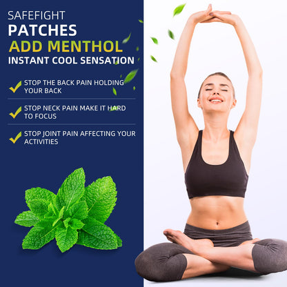 SafeFight 4% Lidocaine Pain Relief Patches 32 Count - Maximum Strength Relief for Back, Neck, Shoulder, Joint & Muscle Pain, Add Menthol, 12 Hour Long Lasting Relief Pains SafeFightBuy Supplements Australia