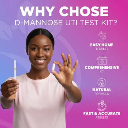 Pelvana D-Mannose UTI Kit for Women – UTI Test Strips & D-Mannose Supplement, At-Home Testing, Maintains Healthy Urinary Tract Balance, Flushes Impurities – 3 Bottles (120 Capsules) + 50 Test Strips PelvanaBuy Supplements Australia