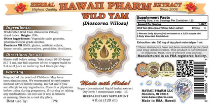 Wild Yam Liquid Extract, Wild Yam (Dioscorea Villosa) Tincture 2x32 oz HawaiiPharmBuy Supplements Australia