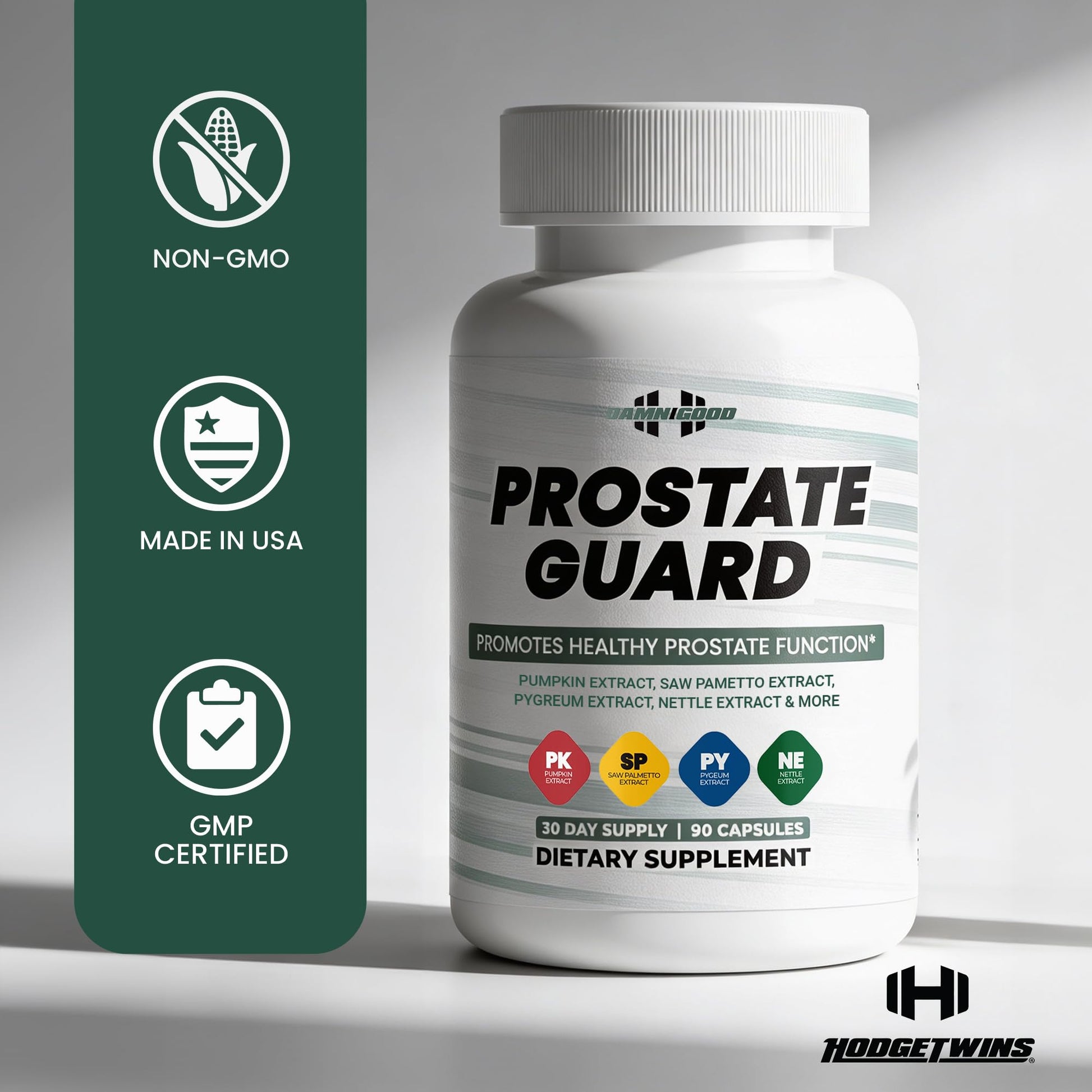DAMN GOOD The Hodge Twins Prostate Guard - 90 Capsules Guard Vitality Complex – Comfort Blend for Nighttime Routine, Restful Rhythm - Men's Supplements for Health Supports Relaxation DAMN GOODBuy Supplements Australia
