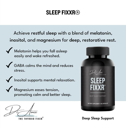 Fixxr Sleep Support by Dr. Amie | with Melatonin, Inositol, and Magnesium | 30 Day Supply, 60 Capsules FixxrBuy Supplements Australia