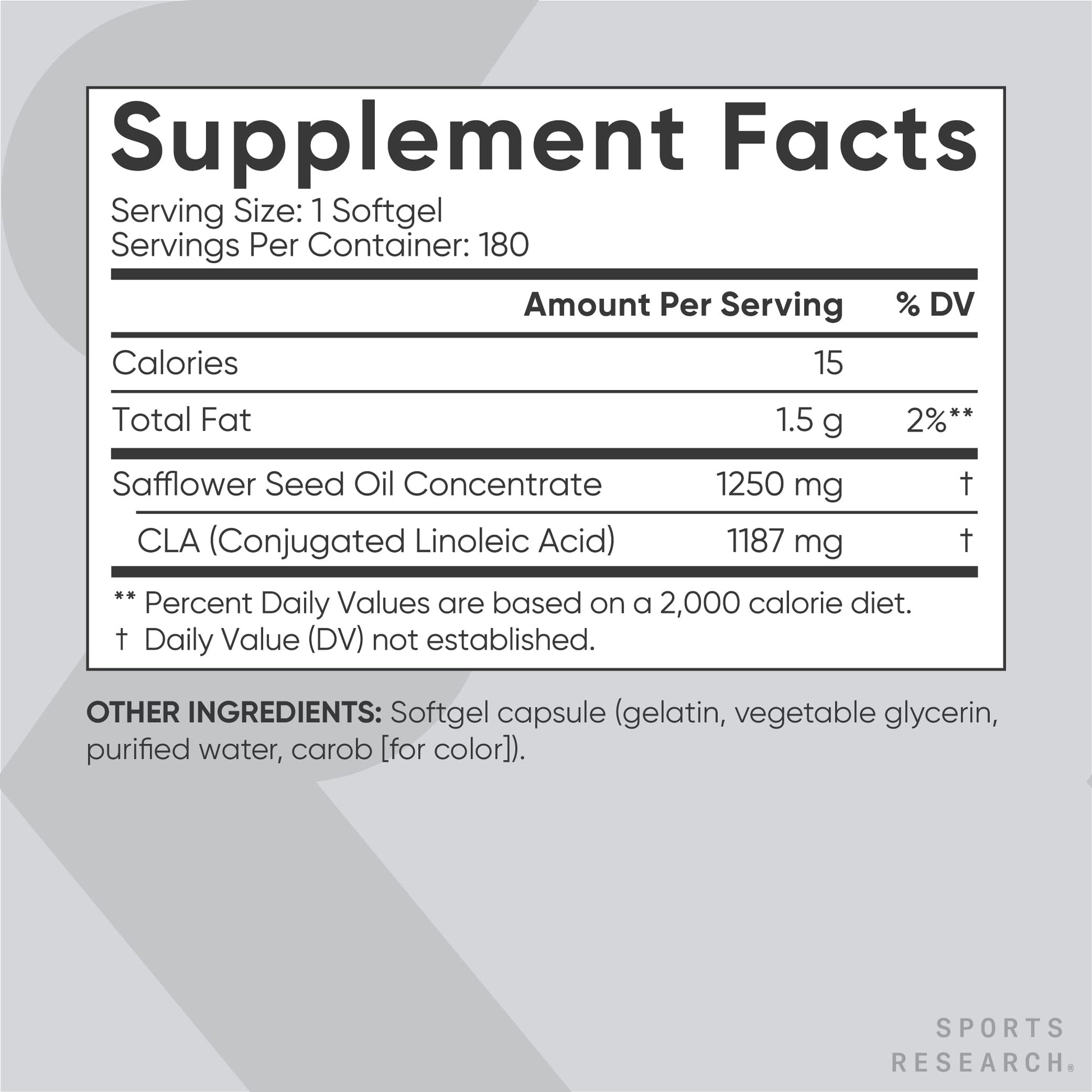 Sports Research CLA - 1250mg with Active Conjugated Linoleic Acid for Men and Women Sports ResearchBuy Supplements Australia