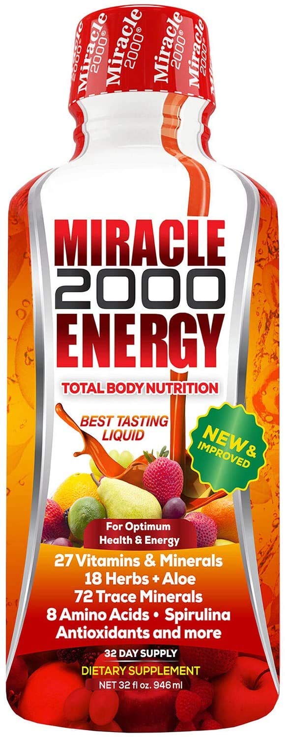 Century Systems - Miracle 2000, Complete Liquid Multivitamin and Mineral Supplement with Amino Acids and Antioxidants, 32 Ounces Century SystemsBuy Supplements Australia