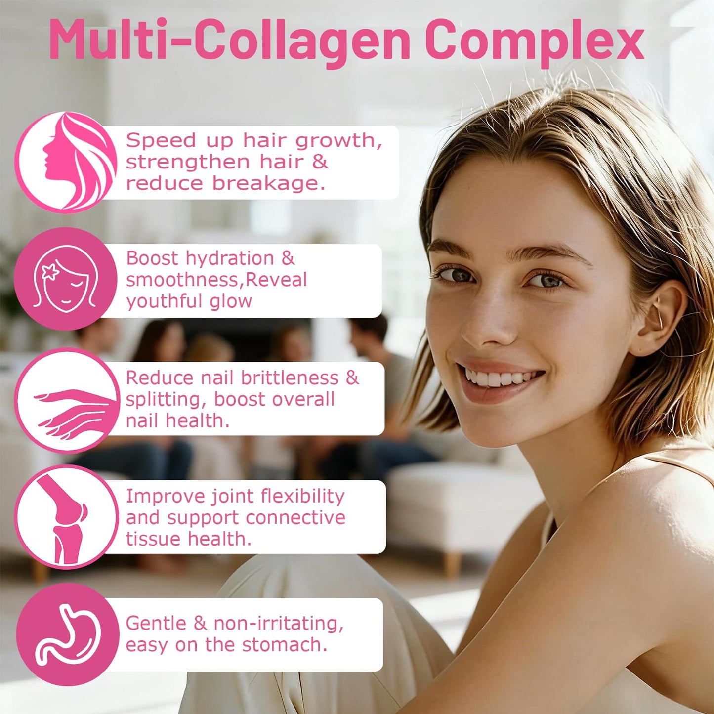 JUIWEFKK Hydrolyzed Collagen Peptides Liquid Organic Collagen Complex w. Biotin, Vitamin C & Hyaluronic Acid, Liquid Collagen Types I, II, III, IV, V for Hair, Skin, Nails & Joint Healthd JUIWEFKKBuy Supplements Australia