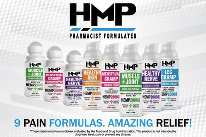 HMP BRANDS Hemp Cream Muscle & Joint Support 2000MG Hemp Discomfort Relief Formula w Menthol Ideal for Knee Muscle Joint Back Shoulder Elbow Maximum Joint Support, Natural Formula Made in USA 2.1oz HMP BRANDSBuy Supplements Australia