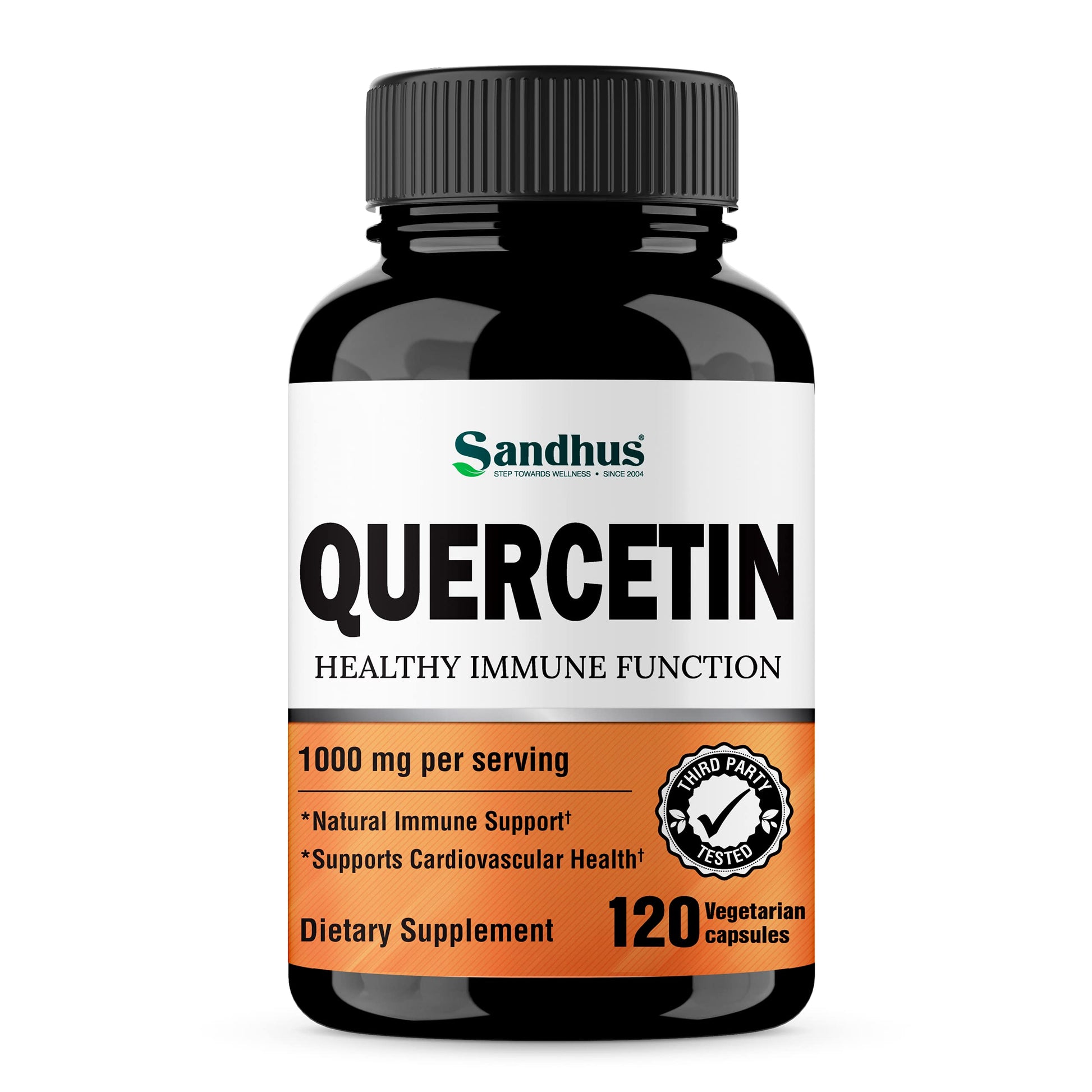 Sandhu's Quercetin 1000mg Per Serving 120 Count Vegetarian Capsules Bioflavonoids Sandhu'sBuy Supplements Australia