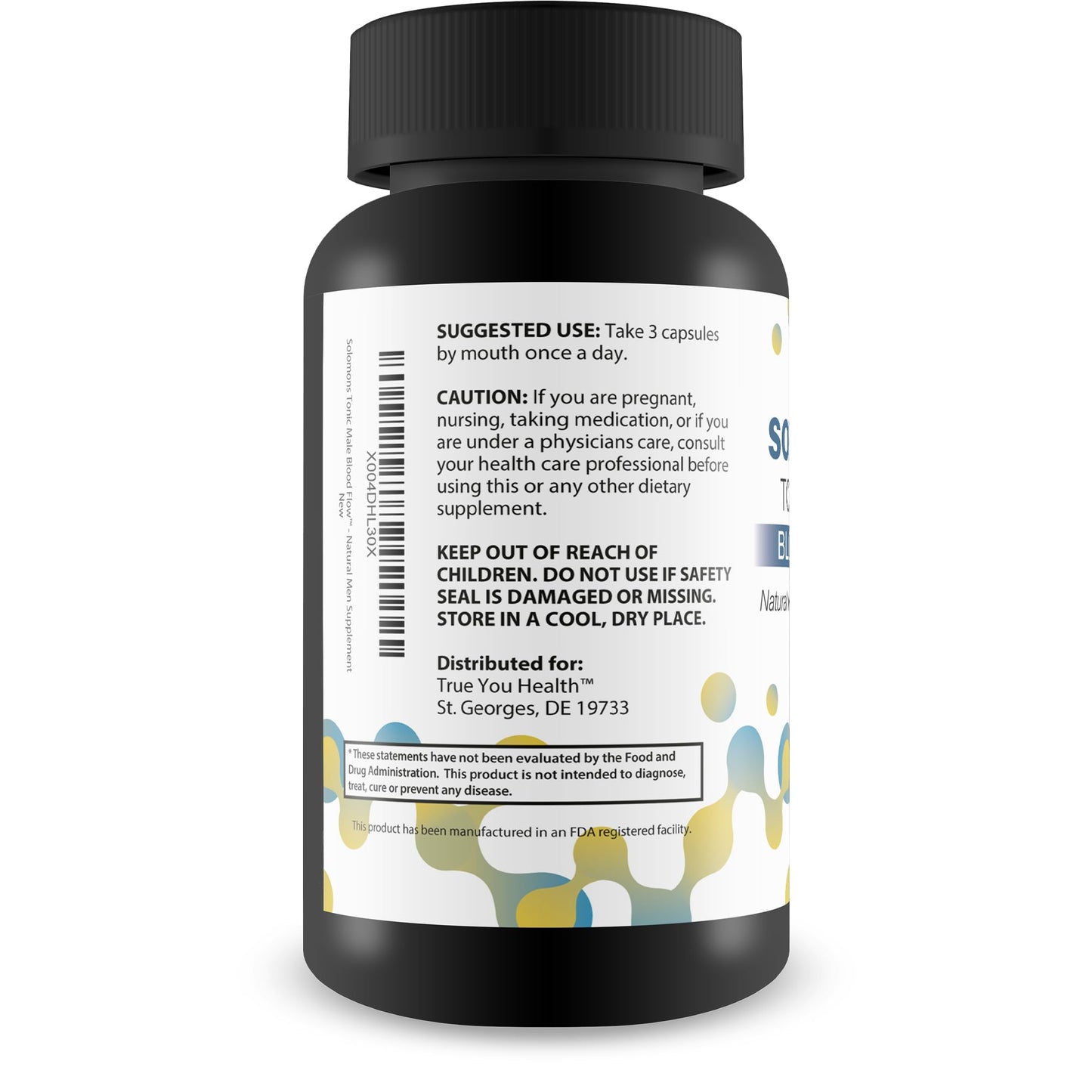 Solomons Tonic - Our Best Mens Blood Flow Supplement - Good Blood Flow Support - Male Blood Flow Capsules - Max Blood Flow Pills - Blood Circulation Supplements for Men - Male Blood Circulation Pills True You HealthBuy Supplements Australia