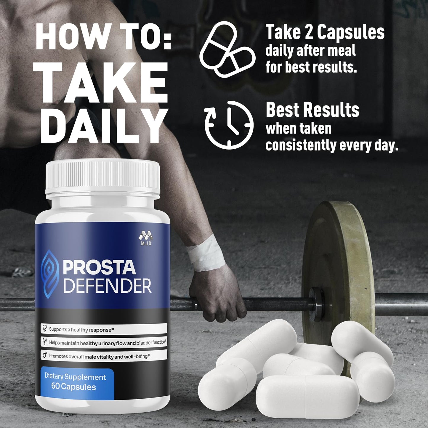 (3 Pack) Prosta Defender Capsules, Official Prostadefender Pills with All Natural Ingredients, Advanced Overall Health and Wellness Supplement, Natural Maximum Strength Vitamin Formula (180 Capsules) MJOBuy Supplements Australia