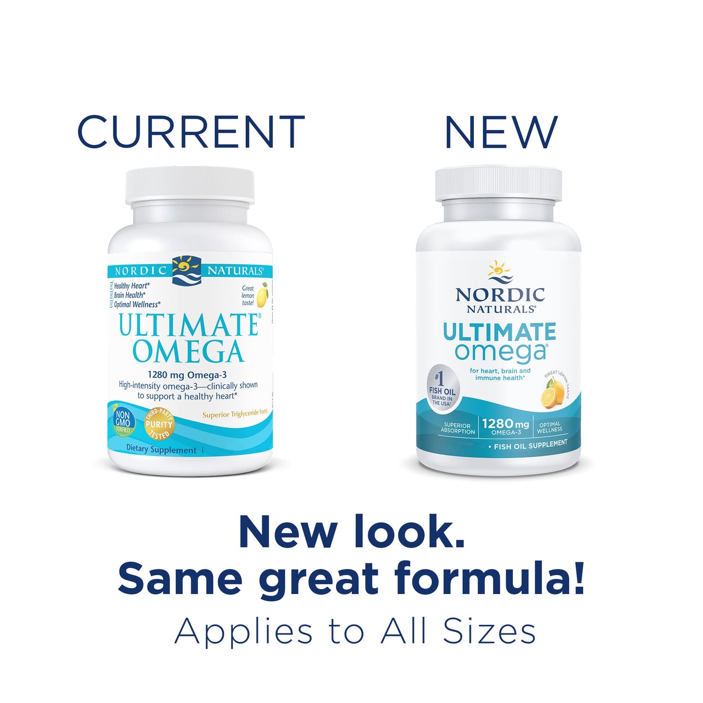 Nordic Naturals Ultimate Omega, Lemon Flavor - 210 Soft Gels - 1280 mg Omega-3 - High Nordic NaturalsBuy Supplements Australia
