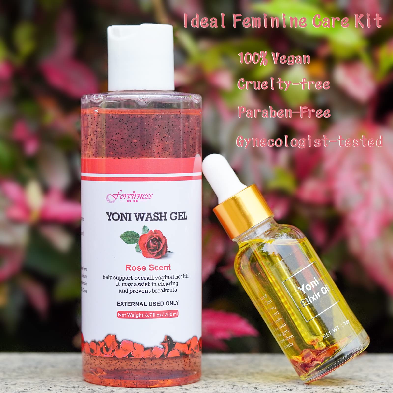 forvirness Feminine Wash & Natural Yoni Oil Set, Vaginal Wash with Cleaning Factor - Remove Odor forvirnessBuy Supplements Australia