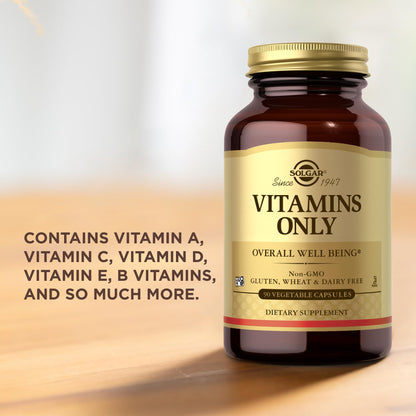 Solgar - Vitamins Only, 90 veggie caps SolgarBuy Supplements Australia