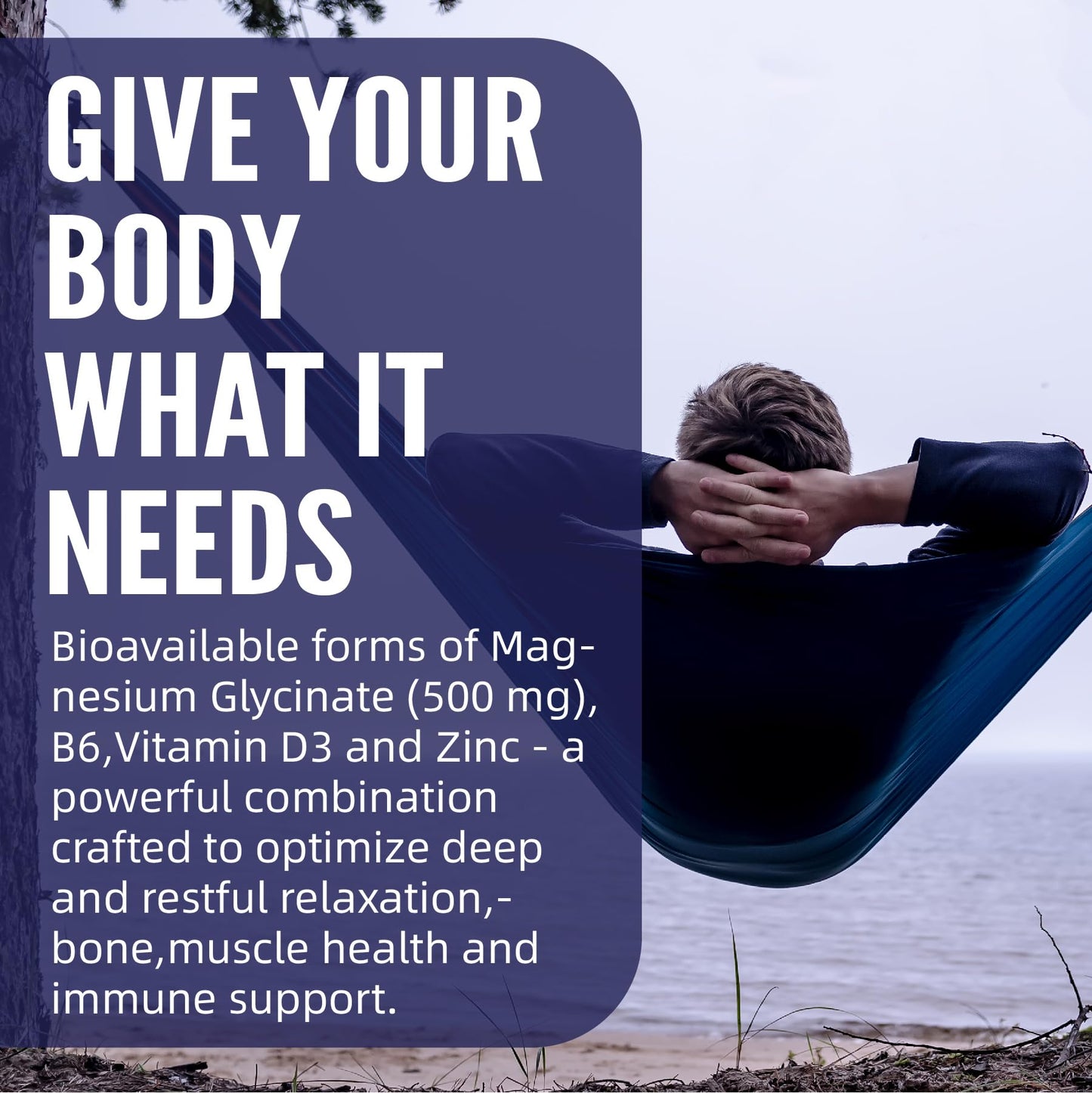 Magnesium Glycinate 500mg/250mg for Adults Teens - Plus D3,B6 & Zinc - Magnesium Glycinate Gummies,High Absorption - Support for Relaxation,Brain,Bone & Immunity Health - Sugar Free - 120Cts LerinettiaBuy Supplements Australia
