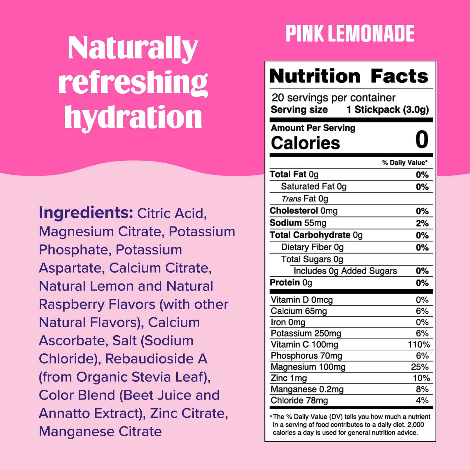 Ultima Replenisher Daily Electrolyte Drink Mix – Pink Lemonade, 20 Stickpacks – Hydration Ultima ReplenisherBuy Supplements Australia