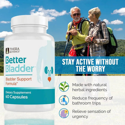 Better Bladder Control Supplement for Women & Men – Bladder Support Supplement to Help Reduce Urinary Leaks, Frequency & Urgency - 60 Count (1 Bottle) Better BladderBuy Supplements Australia