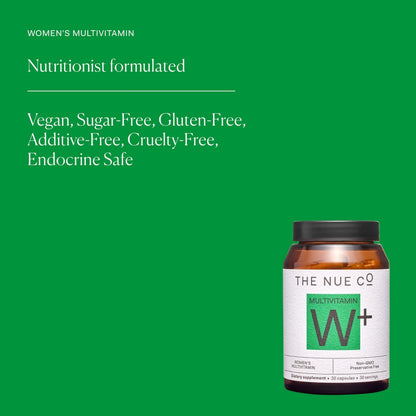 The Nue Co. Women's MULTIVITAMIN Supplement- Supports Energy, Immunity, Focus, Vegan, Gluten Free, 30 Capsules The Nue Co