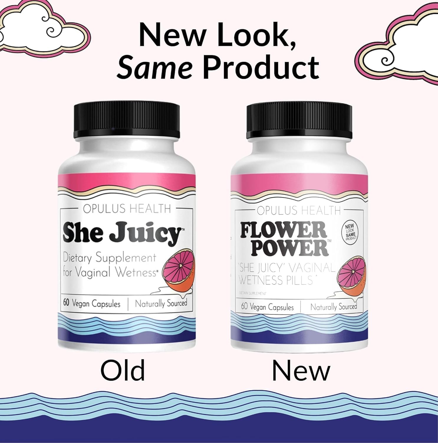 Flower Power ‘She Juicy’ Supplement for Vaginal Health | Slippery Elm Bark | Feminine Flower PowerBuy Supplements Australia