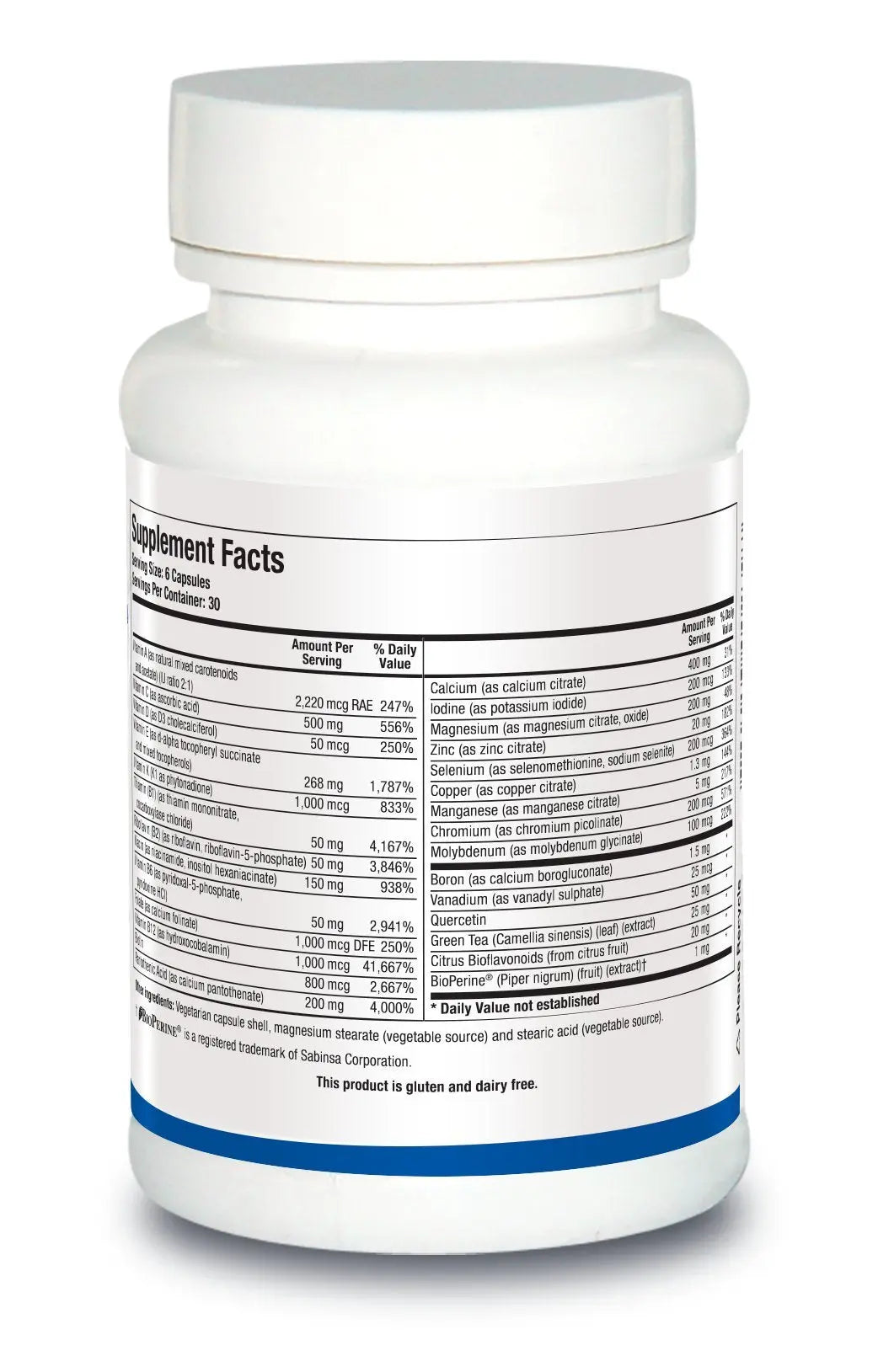 Biotics Research Pro Multi Plus Daily Complete Multivitamin for Men 180 Capsules BIOTICS RESEARCH