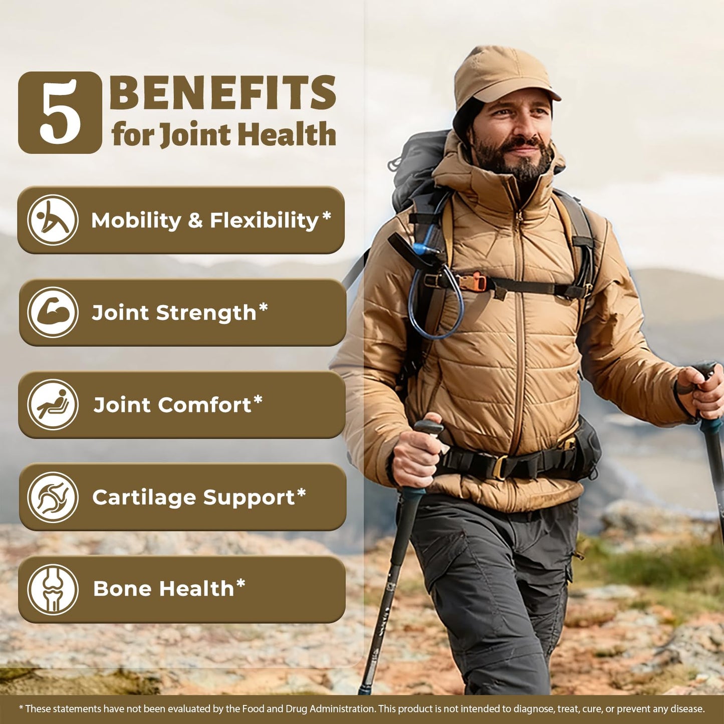 DR. CROWN Joints Health Suppplement, Glucosamine Chondroitin MSM - Joint Support Supplement for Women and Men with Turmeric, MSM &Boswellia, for Cartilage, Joint Health and Flexibility - 120 Capsules DR. CROWNBuy Supplements Australia