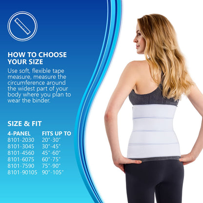 NYOrtho Abdominal Binder Lower Waist Support Belt - Compression Wrap for Men and Women NYOrthoBuy Supplements Australia