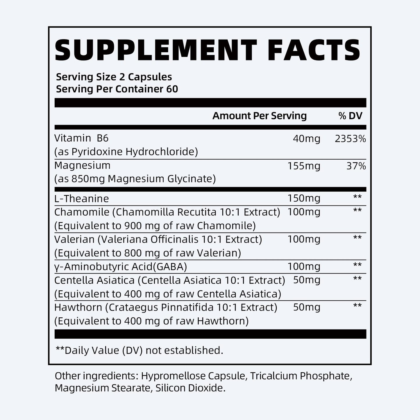 iMATCHME Magnesium Glycinate 850mg Capsules with L-Theanine, Chamomile & GABA for Sleep, Calmness, Muscle, Bone Health & Immune Support, Magnesium for Women and Men,