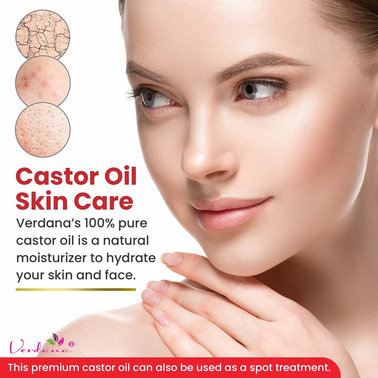 Verdana Organic Castor Oil – USDA Certified Organic – Cold Pressed, Unrefined, 100% Pure and Hexane VerdanaBuy Supplements Australia