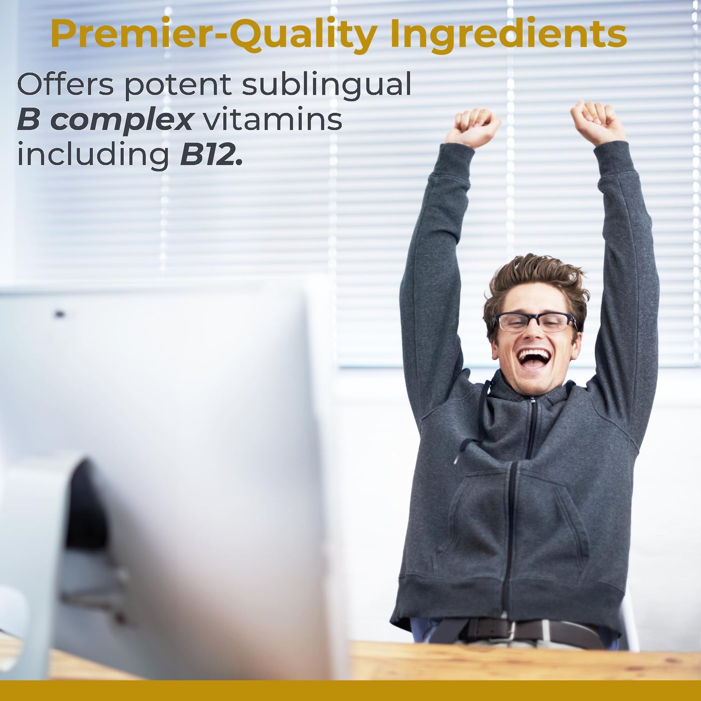 Premier Research Labs Max B-ND - Liquid Vitamin B Complex for Liver & Brain Health, Sublingual Drops for Men & Women with Thiamin, B12 & B6-8 Fl Oz Bottle Premier Research LabsBuy Supplements Australia