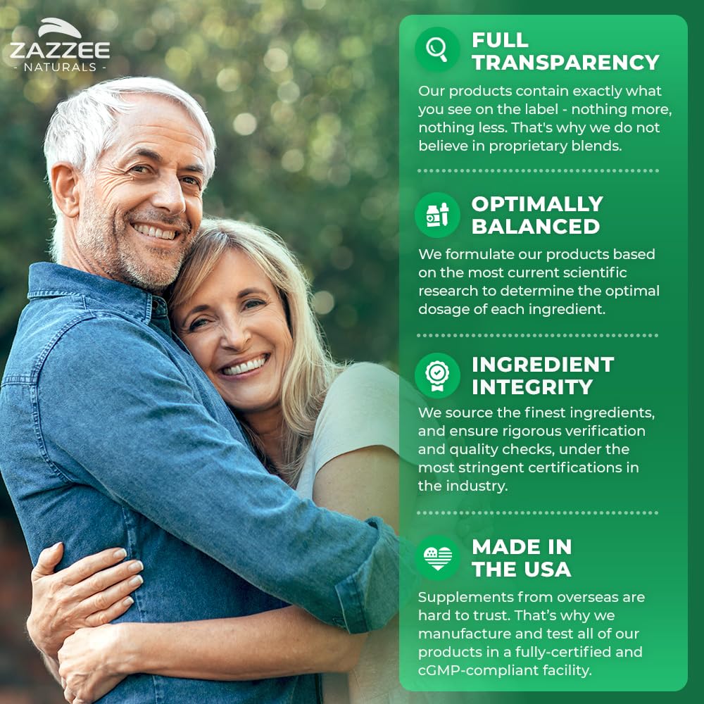 Zazzee Organic Lemon Balm 10:1 Extract, 180 Vegan Capsules, 6 Month Supply, Melissa Officinalis, Calm, Mood, Stress & Relaxation Support, Herbal Supplement, All-Natural, Non-GMO, Made in the USA ZazzeeBuy Supplements Australia