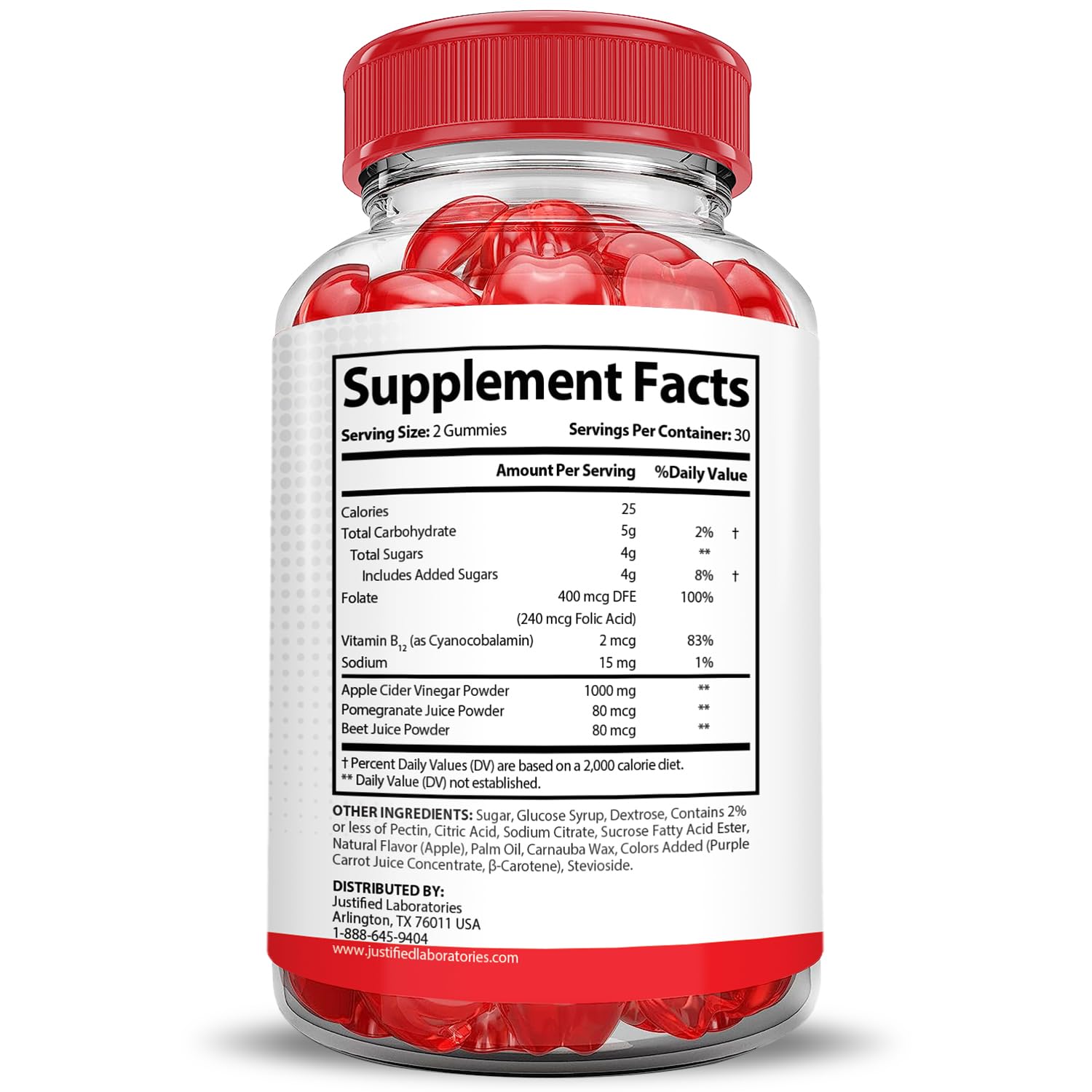 Justified Laboratories (3 Pack) Vital Pump XL Performance Gummies 1000MG Advanced Formula Vital PumpXL Formulated with Beet Juice ACV Pomegranate Beet Powder B12 Vegan Non GMO 180 Gummys Justified LaboratoriesBuy Supplements Australia