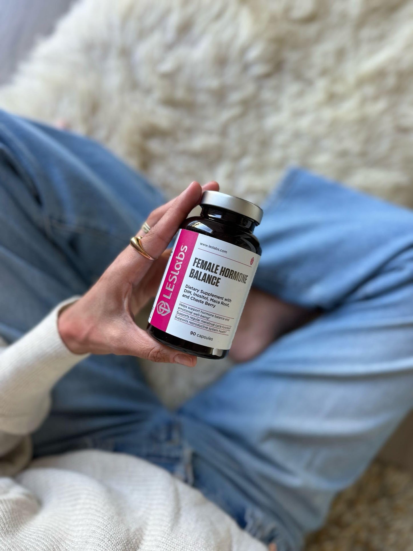 LES Labs Female Hormone Balance Supplement – Hormone Support for Women with Inositol, DIM, Vitex, Chaste Tree, Vitamin B6 & Folate – Menstrual Cycle & Fertility Support – 90 Capsules – Non-GMO LES LabsBuy Supplements Australia