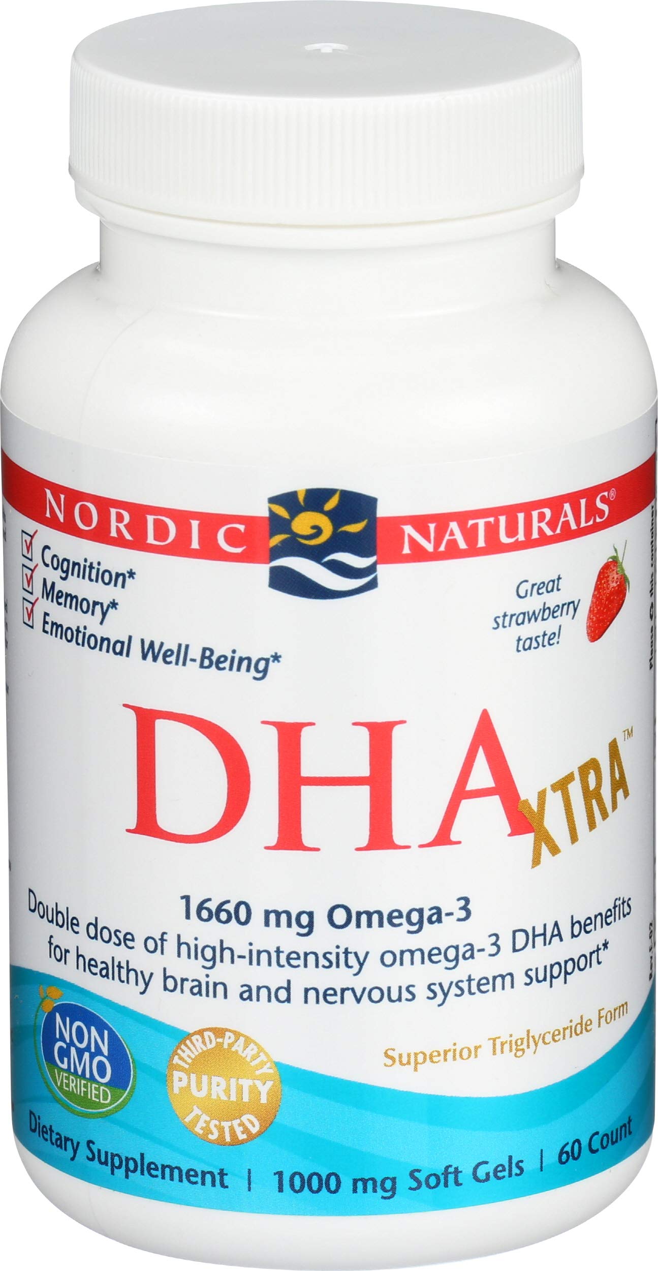 Nordic Naturals Strawberry Dha Xtra 1660 Mg 60 Sg, 60 Ct Nordic NaturalsBuy Supplements Australia