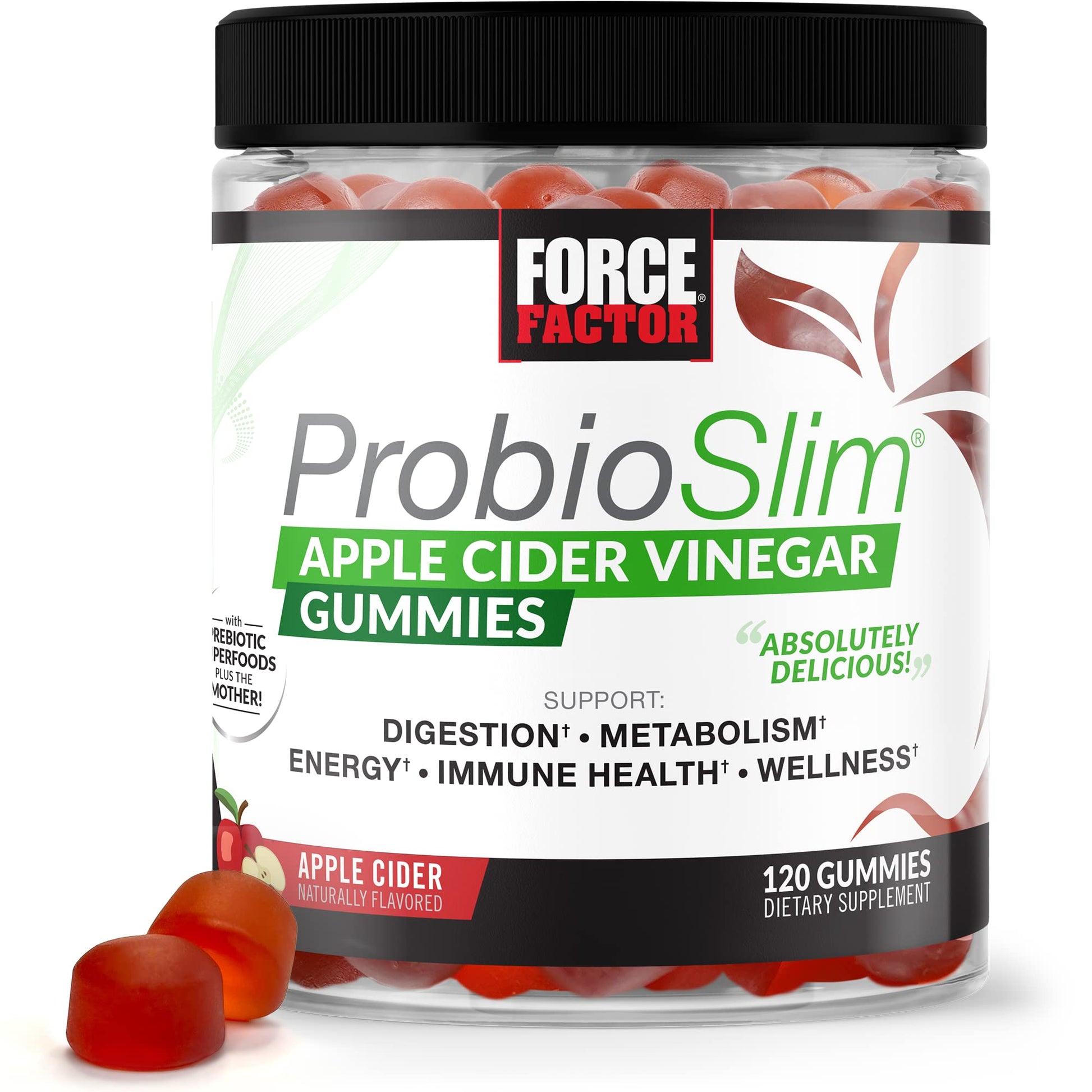 Force Factor ProbioSlim Apple Cider Vinegar Gummies with Organic, LactoSpore & Better Force FactorBuy Supplements Australia