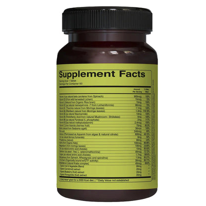 Pure Nutrition Whole Food Multivitamin for Women | 60 Tabs | One-A-Day | 100% RDA | 24 Natural Vitamins and Minerals | PURE NUTRITION NATURAL TREASURES