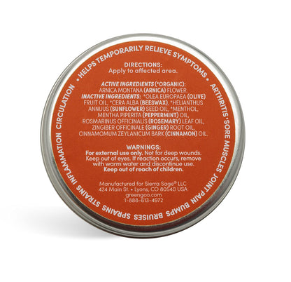 Green Goo Natural Skin Care Salve, Pain Relief with Arnica,1.82 Ounce Large Tin Green GooBuy Supplements Australia