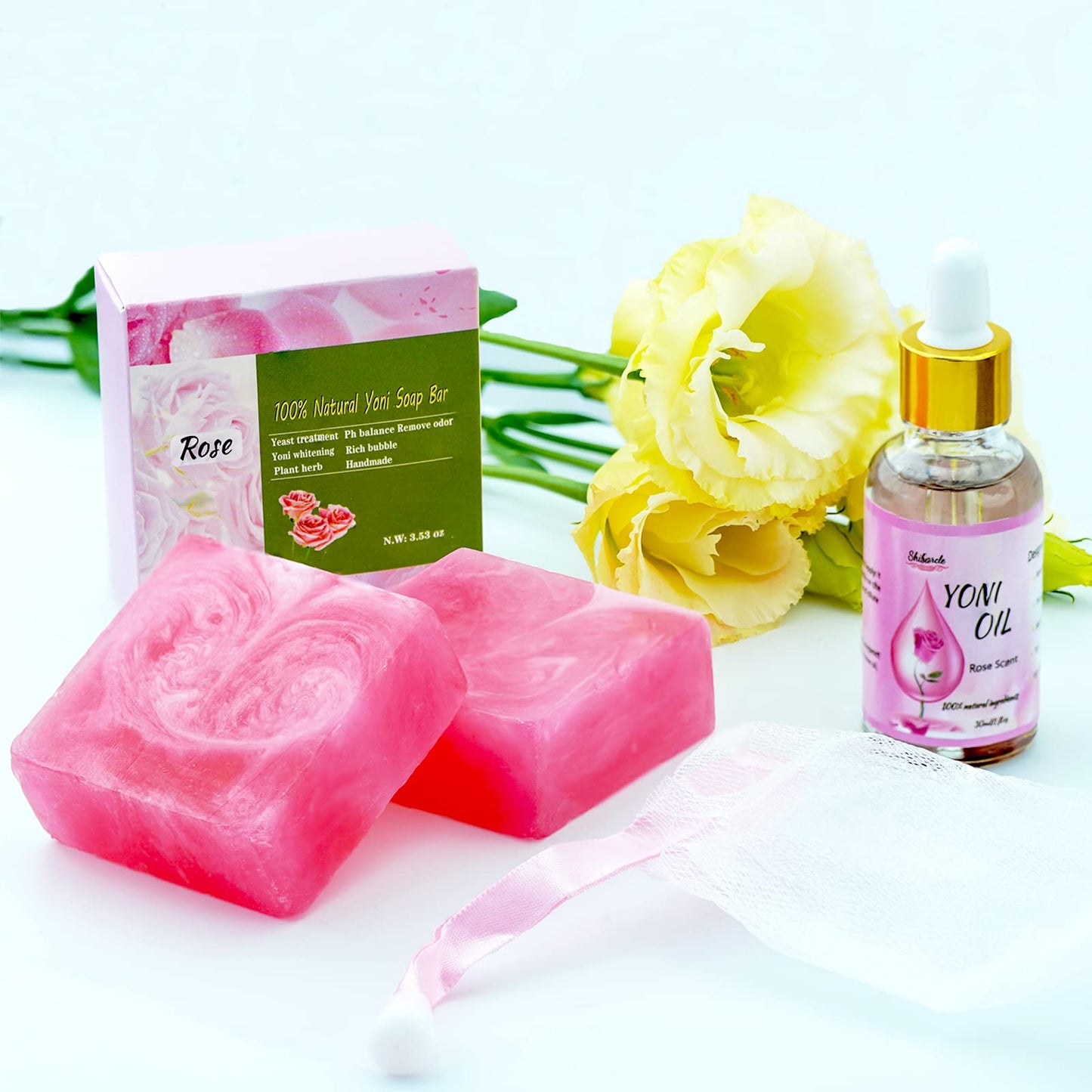 Yoni Soap Bars and Natural Yoni Oil Set, Yoni Oil Vaginal Wash for Women Feminine Wash Vaginial ShibarcleBuy Supplements Australia