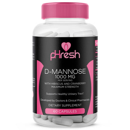 ACE NUTRITION pHresh D-Mannose with Cranberry Capsules for Women and Men, Maximum Strength 1000 mg Per Serving - Supports: Urinary Tract Health - Made in The USA ACE NUTRITIONBuy Supplements Australia