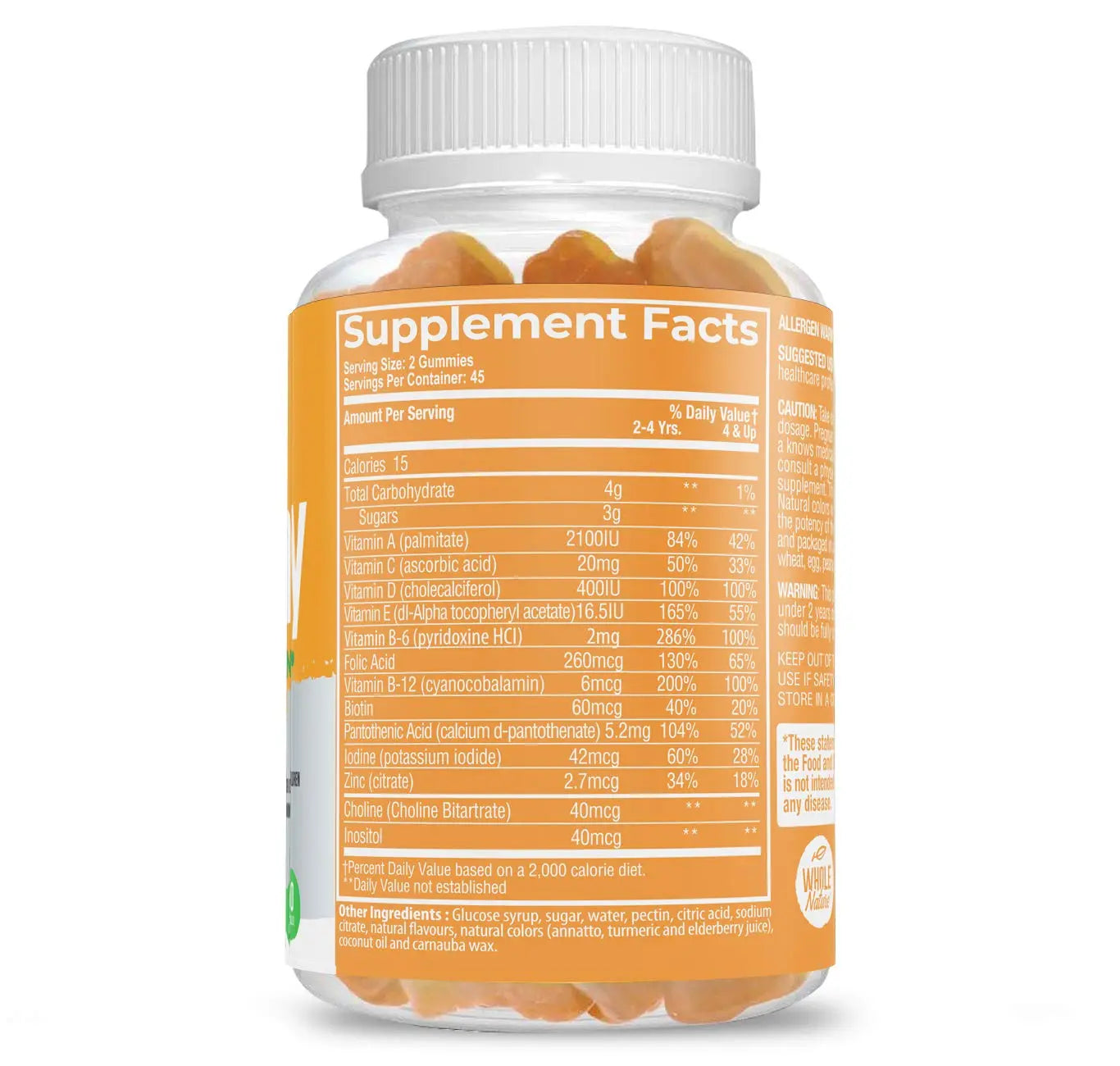 Whole Nature Kids Gummy Multivitamin - Complete Daily Essentials Childrens Vitamins and Minerals for Overall Wellness, 90 Gummies Whole NatureBuy Supplements Australia