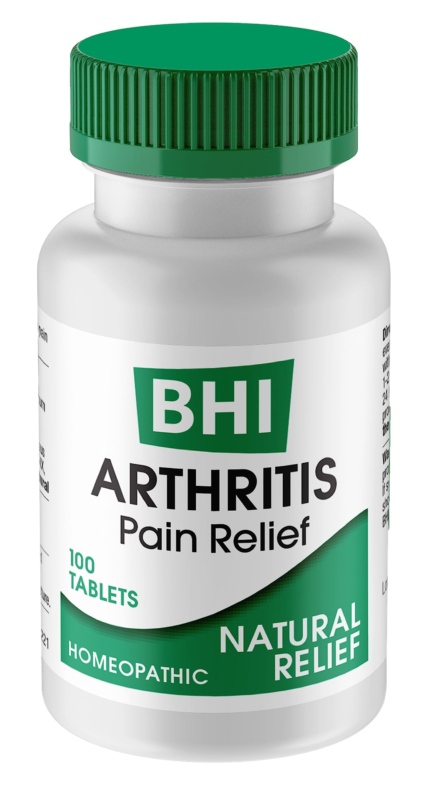 BHI Arthritis Pain Relief Daily Joint Health Support Arnica + 13 Natural Actives Homeopathic Plant & Mineral Blend Helps Relieve Minor Pain & Stiffness in Joints for Women & Men - 100 Tablets MediNaturaBuy Supplements Australia