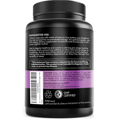 10-in-1 Melatonin Capsules - Melatonin 5mg Natural Sleep Aid for Adults MEDCHOICEBuy Supplements Australia