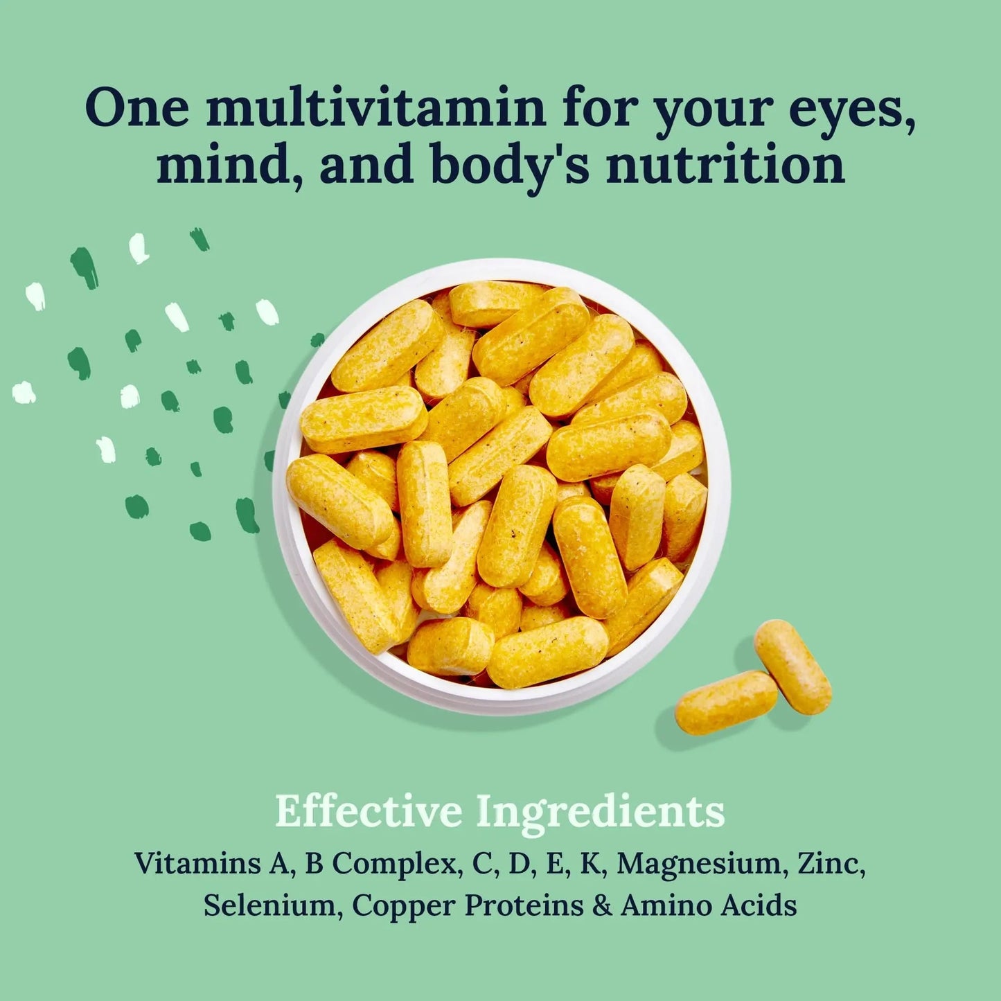CorneaCare Vitamins and Minerals | Multivitamin for Vision & Health | Dry Eye Supplements | 60 Tablets CorneaCare