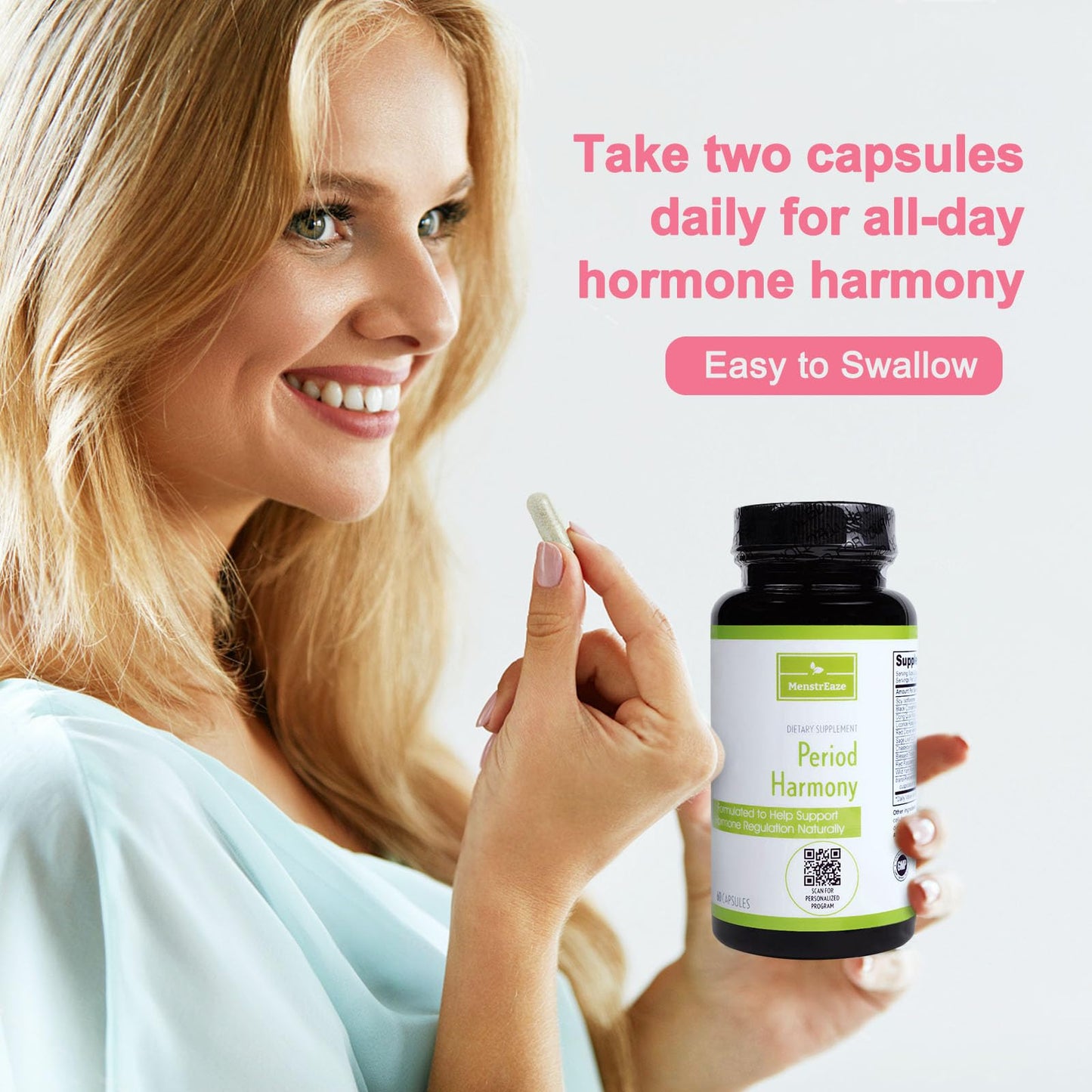 MenstrEaze PMS Relief & Hormone Balance for Women, with Black Cohosh, Vitex, Wild Yam MenstrEazeBuy Supplements Australia