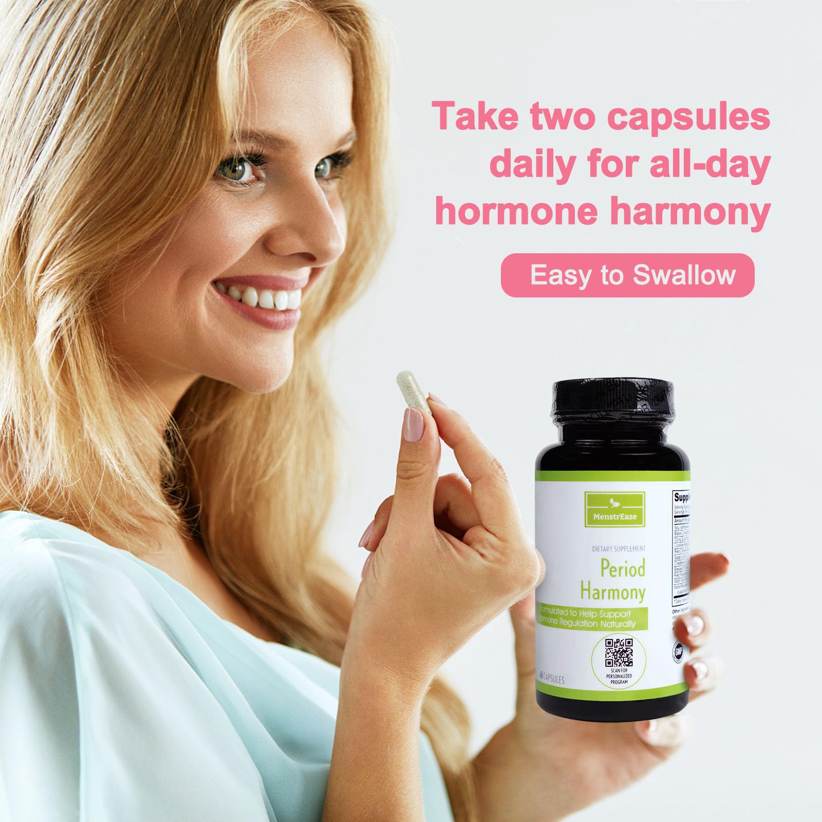 MenstrEaze PMS Relief & Hormone Balance for Women, with Black Cohosh, Vitex, Wild Yam MenstrEazeBuy Supplements Australia