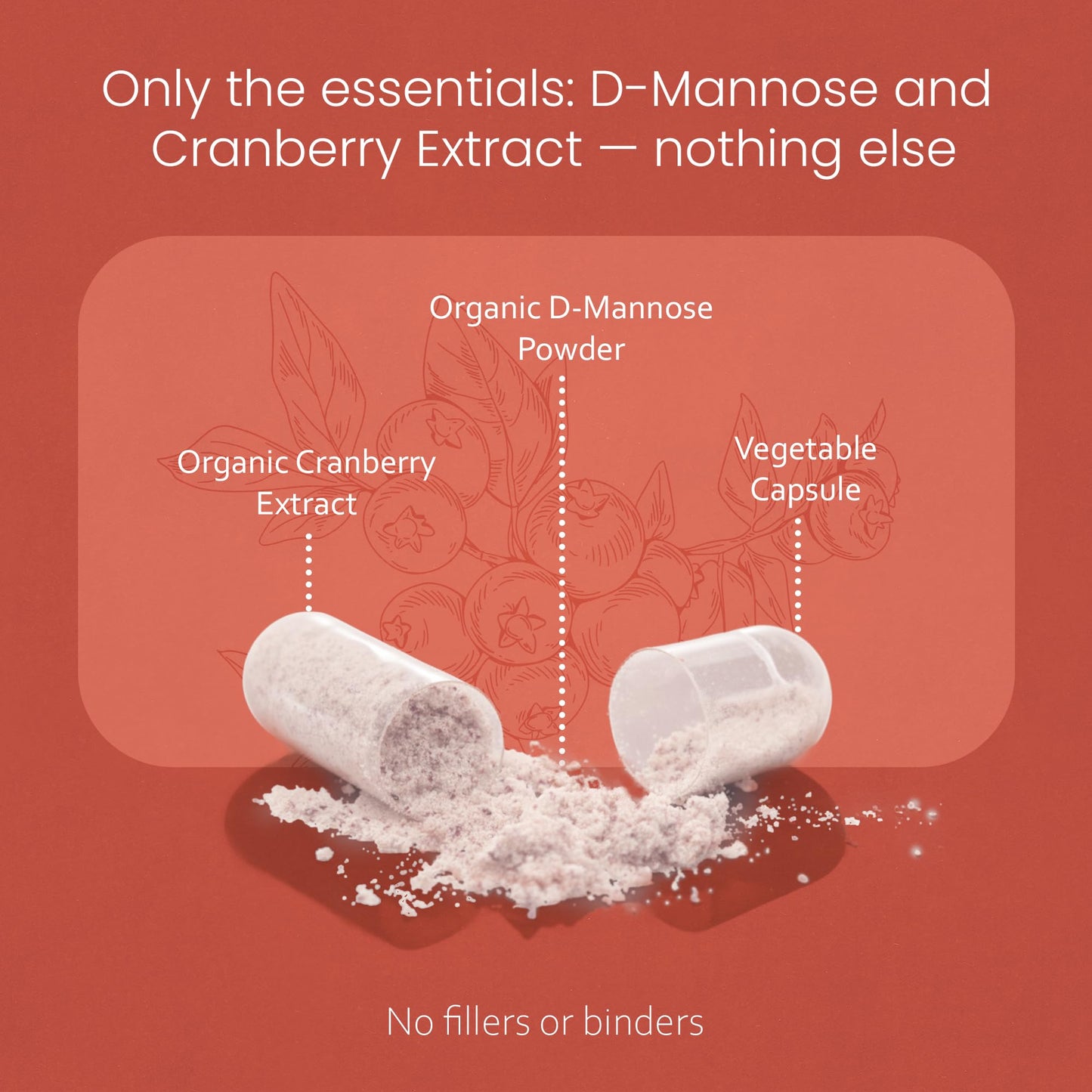 NaturaLife Labs Organic D-Mannose 1300 mg with Organic Cranberry Extract 100 mg per Serving – 100 Capsules – Non-GMO, Gluten-Free, Vegan NaturaLife LabsBuy Supplements Australia