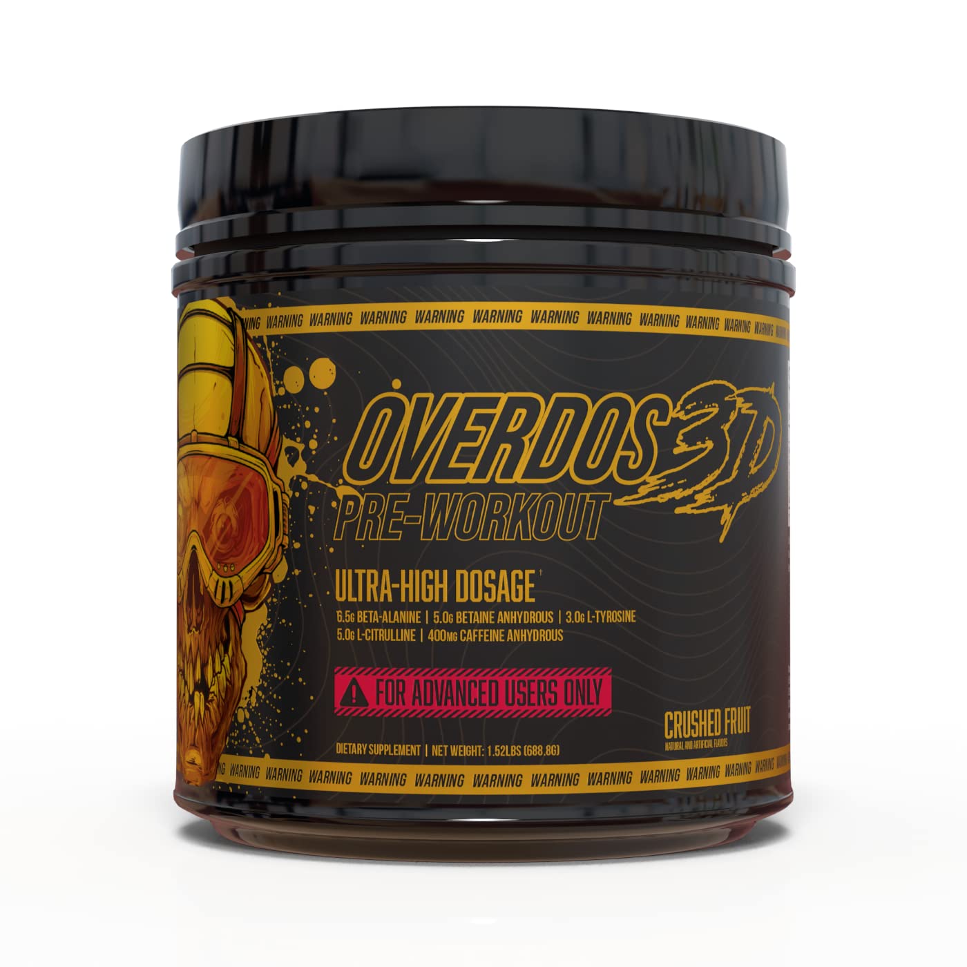 OVERDOS3D Pre-Workout Powder | Ultra-High Dosage | for Advanced Users ONLY 