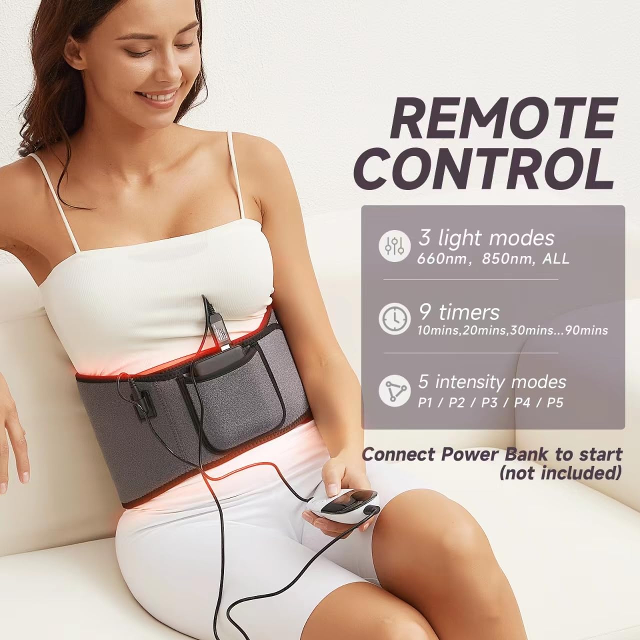 Headot Red Light Therapy Wrap Belt for Body, Men and Women Gift,100 LEDs,5Gears 9Timers HeaDotBuy Supplements Australia