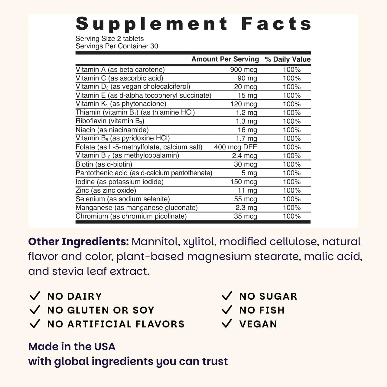 EZ Melts Women's Multi + Hair Growth - Daily Multivitamin for Women - Supports Healthy Energy Levels & Reduced Hair Shedding EZ Melts