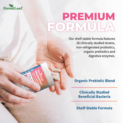 ForestLeaf Womens Probiotic 50 Billion CFU with Organic Prebiotics, Digestive Enzymes ForestLeafBuy Supplements Australia