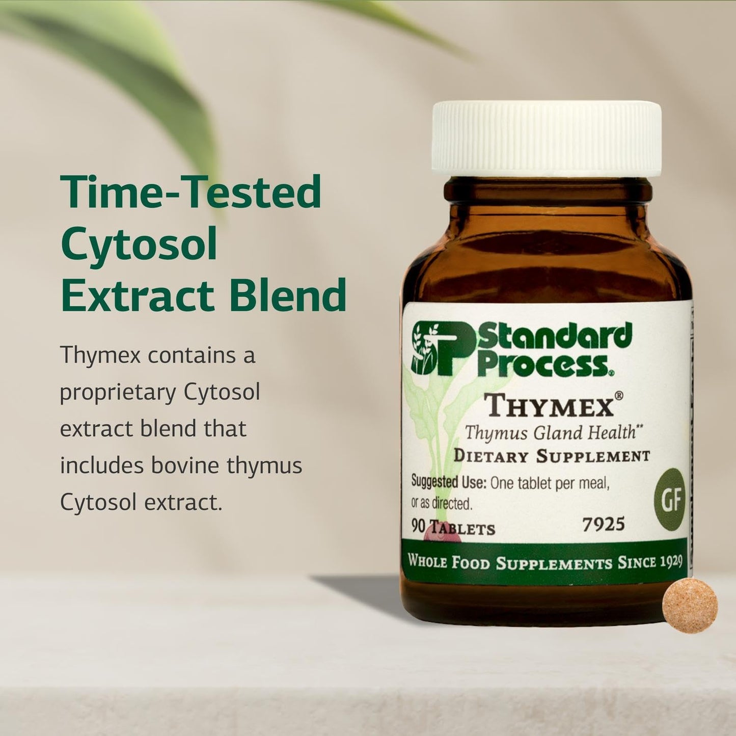 Standard Process Thymex - Cytosol Extract Dietary Supplement for Immune Health - Gluten-Free, Non-Dairy, & Non-Soy - 90 Tablets (90 Servings) Standard Process Inc.Buy Supplements Australia